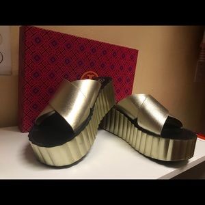 Authentic Tory Burch Platform Sandals